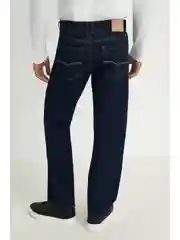 Синий утепленные джинсы comfort fit мужские