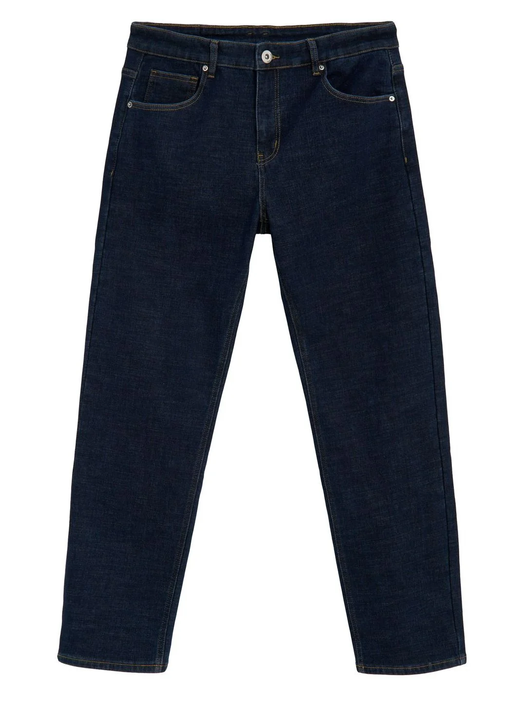 Синий утепленные джинсы comfort fit мужские