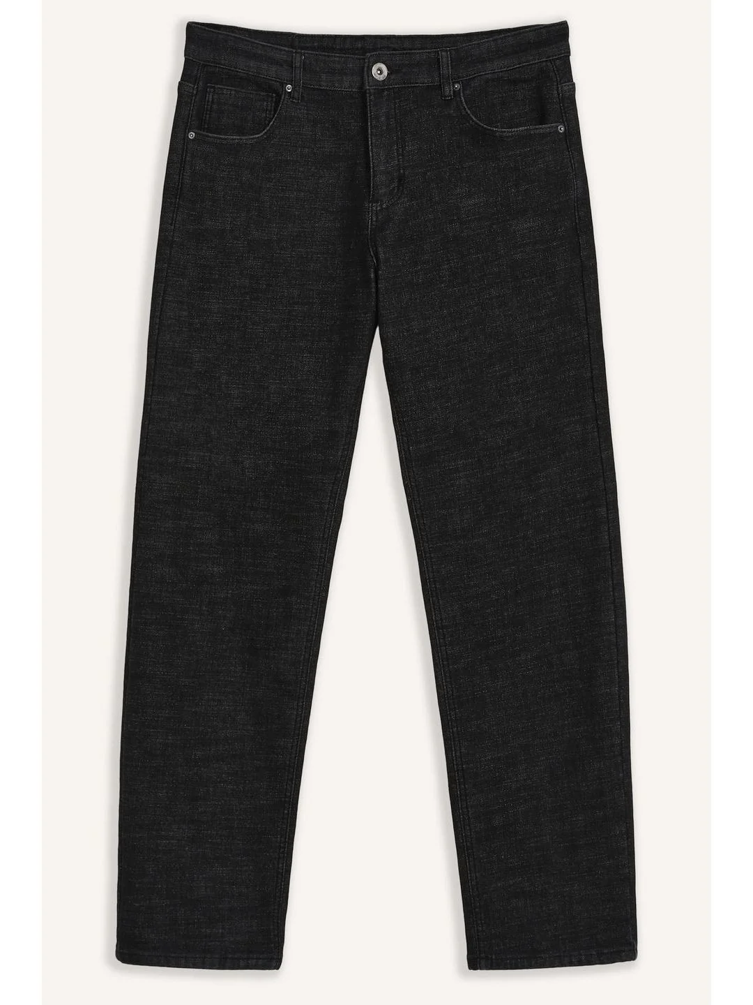 Черный утепленные джинсы comfort fit мужские