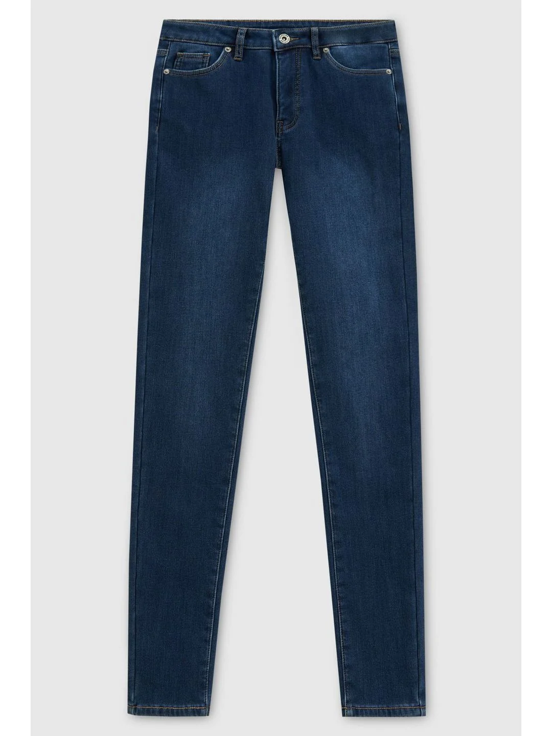 Синий джинсы slim fit женские