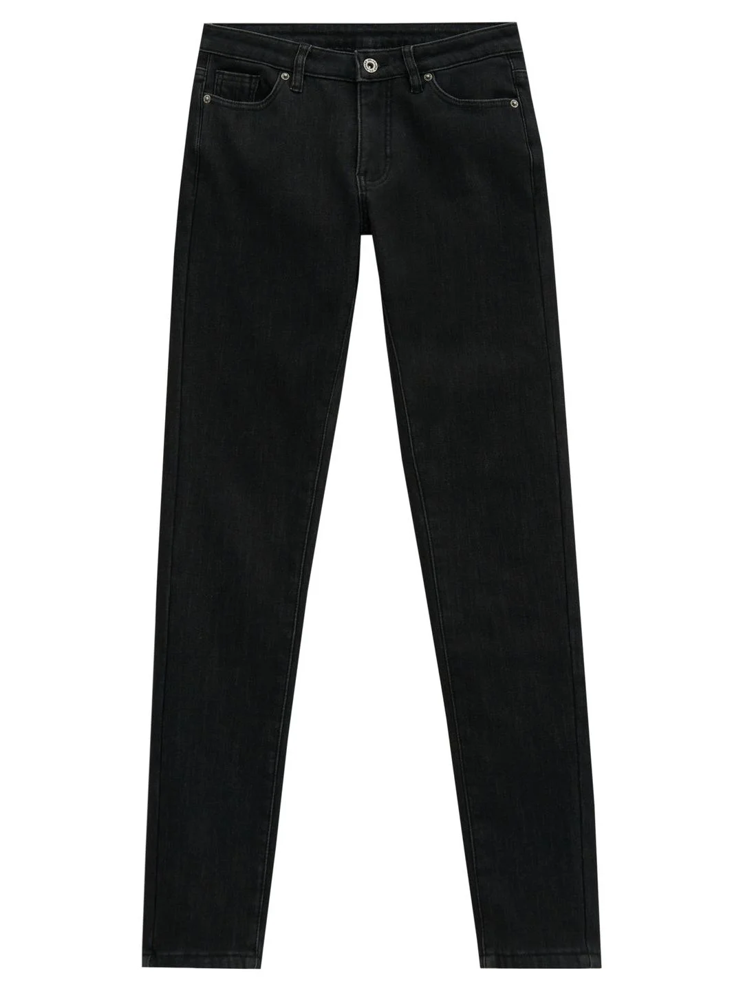 Черный джинсы slim fit женские