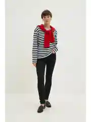Черный джинсы slim fit женские