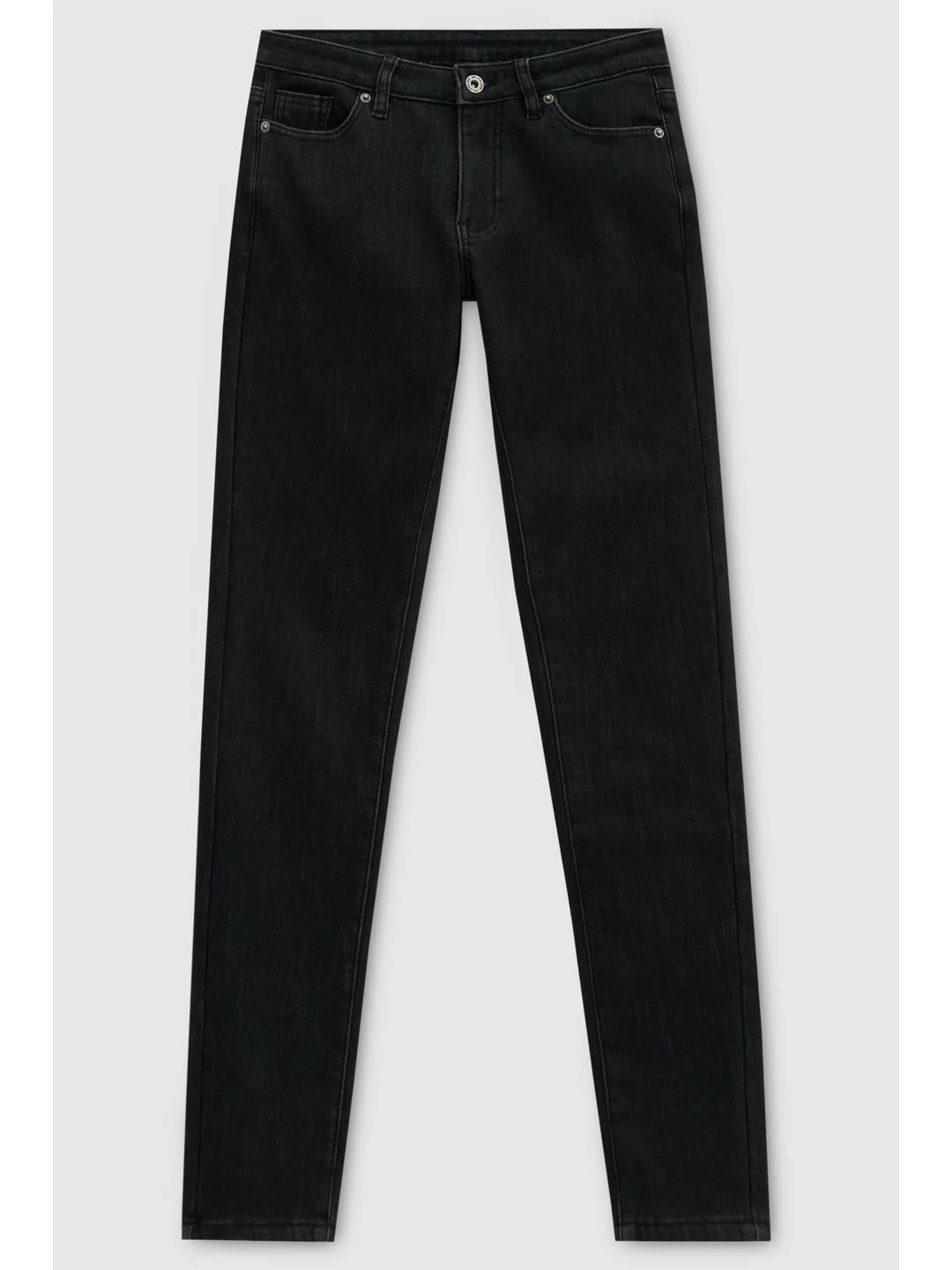 Черный джинсы slim fit женские