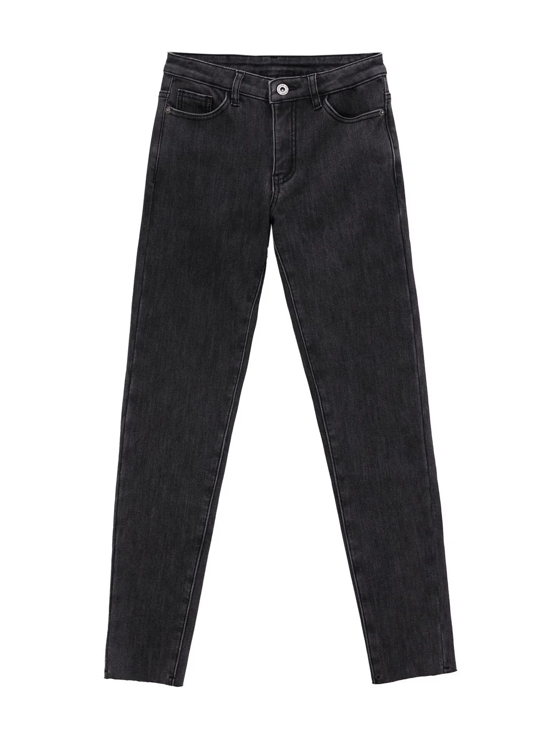 Серый джинсы slim fit женские