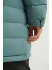 Серый пальто утепленное с утиным пухом