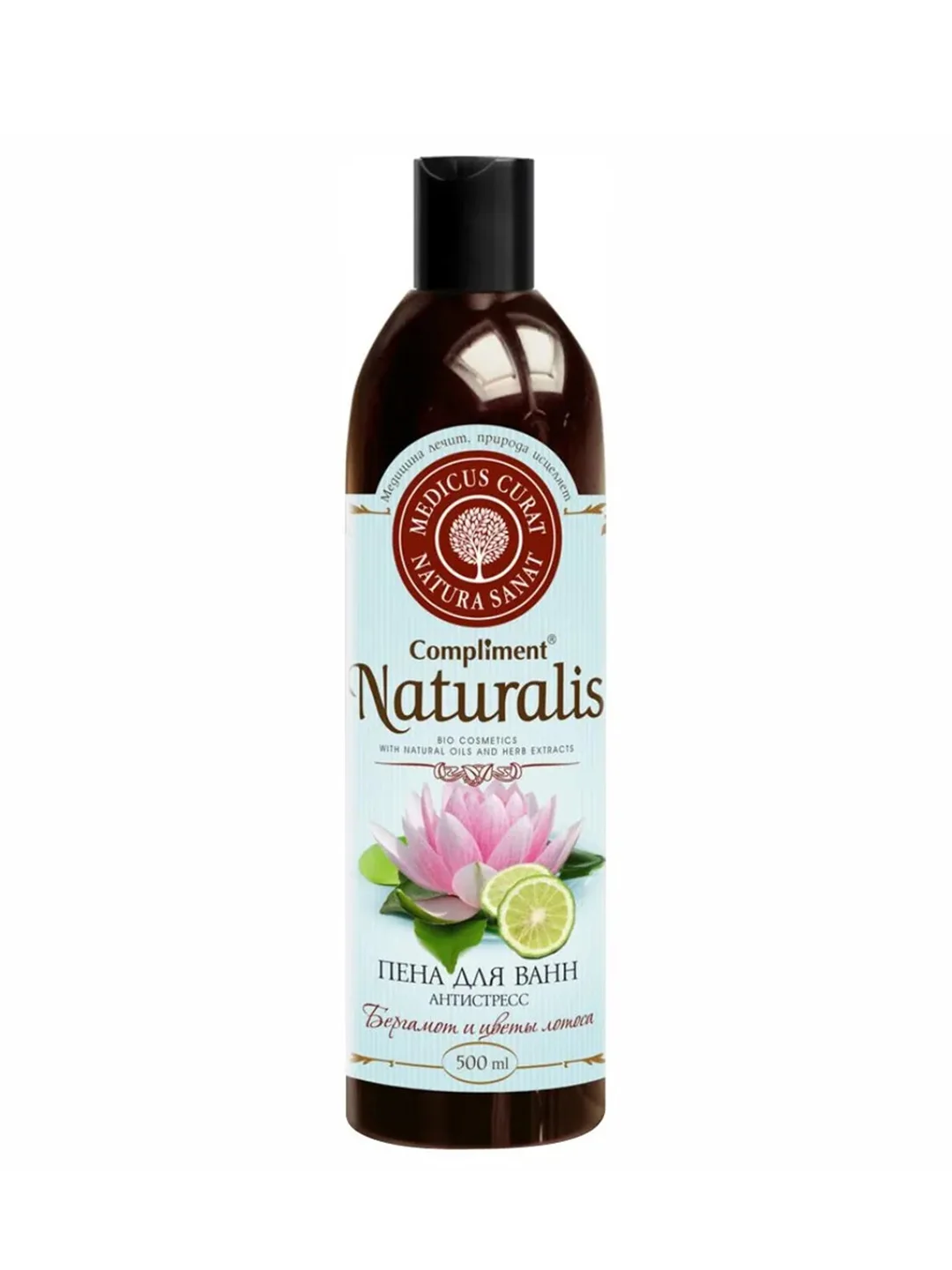 Compliment Naturalis пена для ванн Антистресс (Бергамот и цветы лотоса) 500 мл