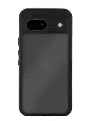 Черный чехол для Google Pixel 8a пластиковый с силиконом BROSCORP противоударный с защитой камер