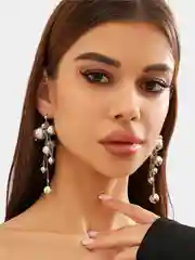 Серебряный серьги-подвески