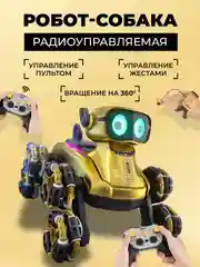Золотой игрушка робот на пульте управления