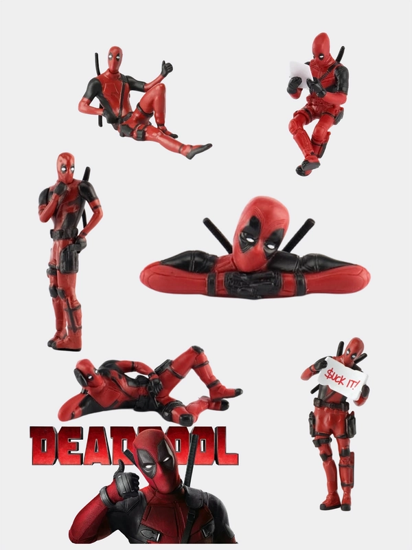 Игрушка в машину DEADPOOL. Сувенир на панель автомобиля ДЭДПУЛ. 5 видов