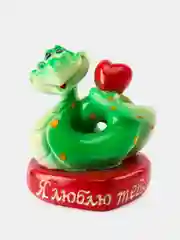 Лесной зеленый новогодняя фигурка "Змея", 8 видов, наборы фигурок, символ года 2025, подарок, 7 х 7 х 6 см