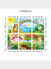Фотообои Симфония "Найди 5 фей", 210х200 см