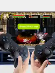 Черный игровая приставка Game Stick 64 GB беспроводная, 4k Ultra HD, со встроенными играми