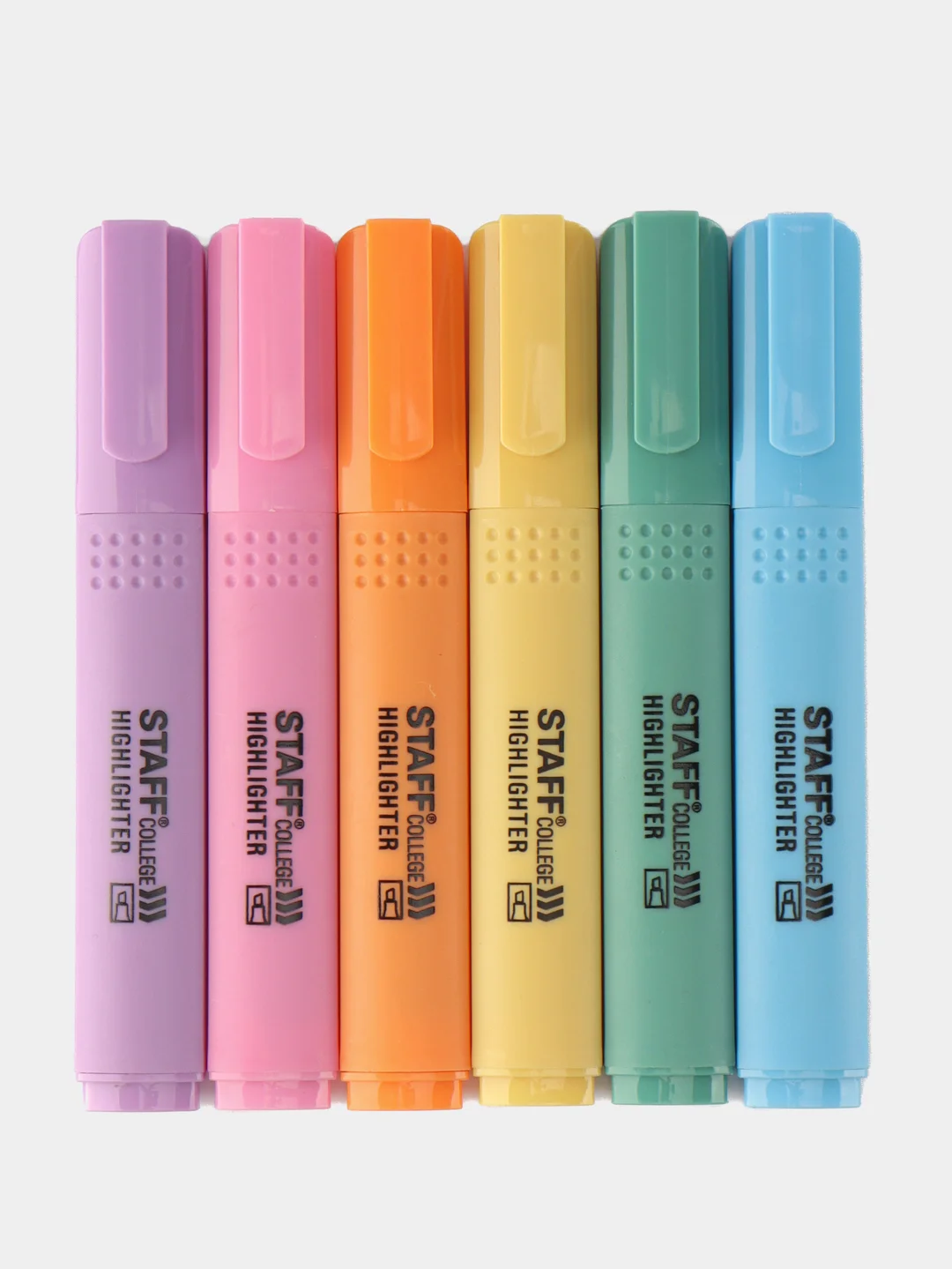 Текстовыделители пастельные Staff Stick Pastel, 152532, набор 6 цветов, маркеры выделители