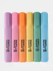 Текстовыделители пастельные Staff Stick Pastel, 152532, набор 6 цветов, маркеры выделители