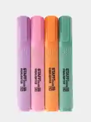 Текстовыделители пастельные Staff Stick Pastel, 152531, набор 4 цвета, маркеры выделители