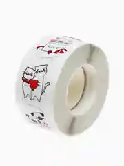 Серебряный наклейки новогодние, поощрительные, детские, для творчества в рулоне,стикеры 500 шт