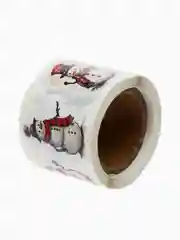 Белый наклейки новогодние 250 шт, стикеры, наклейки детские, Дед мороз, Снеговик