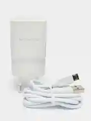 Белый зарядное устройство Borofone BA59A (1xUSB, QC 3.0, 18W+ опц.кабель Micro-USB или Type-C)
