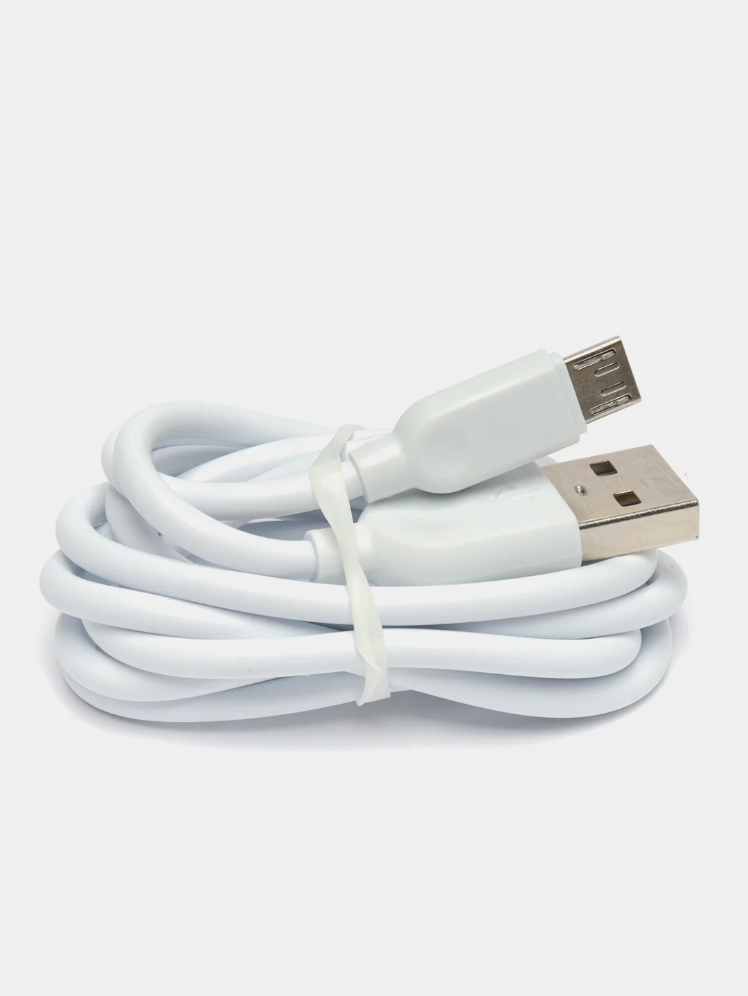 Белый зарядное устройство Borofone BA59A (1xUSB, QC 3.0, 18W+ опц.кабель Micro-USB или Type-C)