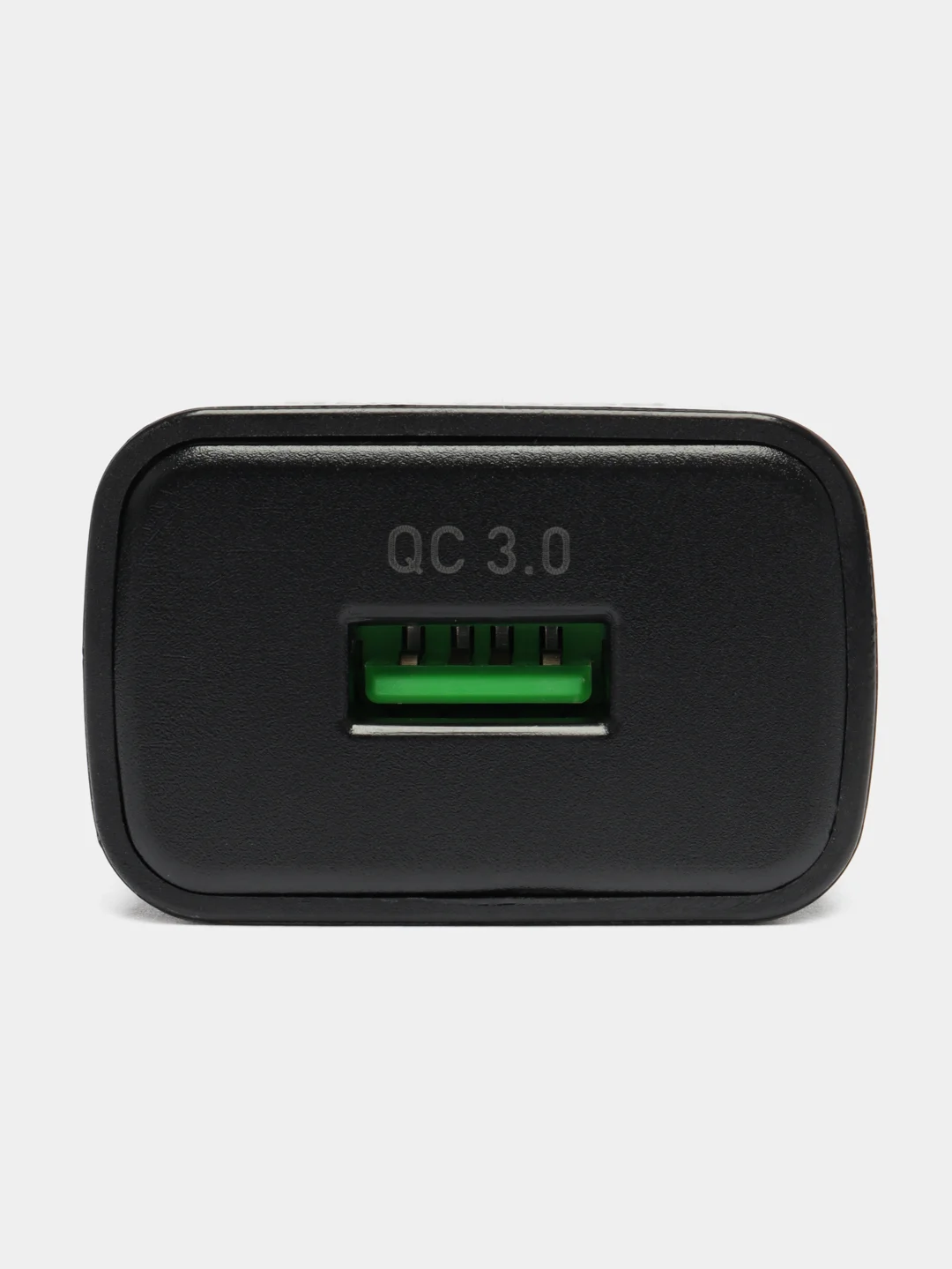 Черный зарядное устройство Borofone BA59A (1xUSB, QC 3.0, 18W+ опц.кабель Micro-USB или Type-C)