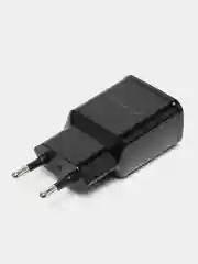 Черный зарядное устройство Borofone BA59A (1xUSB, QC 3.0, 18W+ опц.кабель Micro-USB или Type-C)