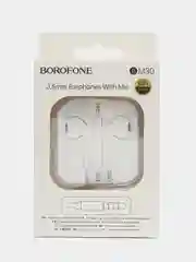 Белый наушники с микрофоном Borofone BM30 3.5mm Jack