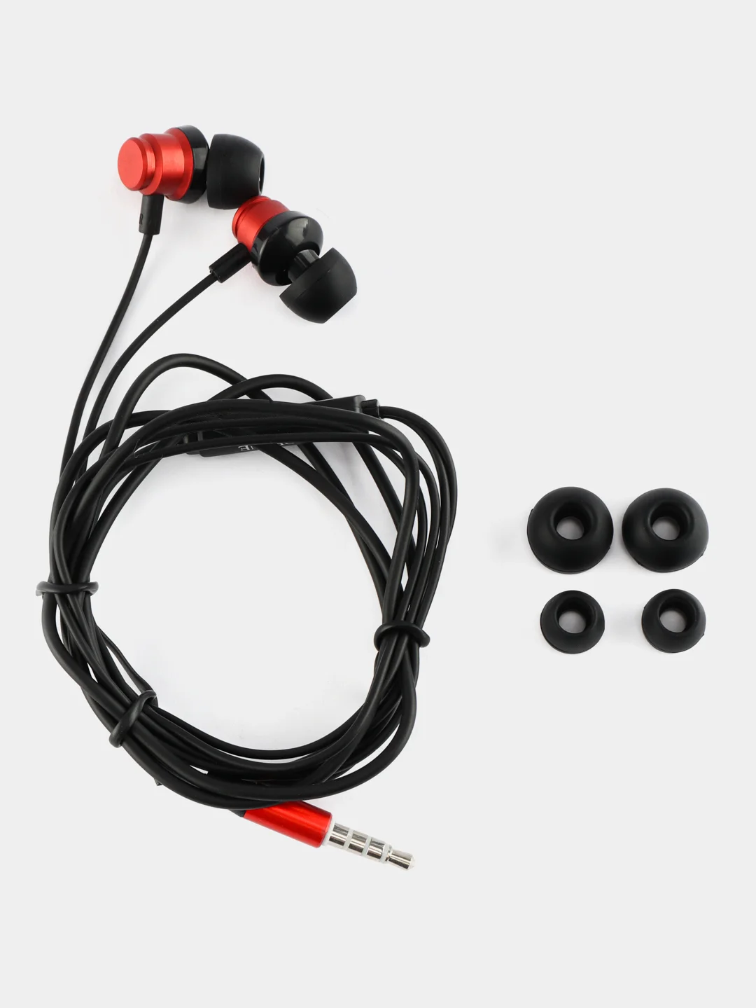 Красный наушники с микрофоном Borofone BM62 3.5 mm Jack