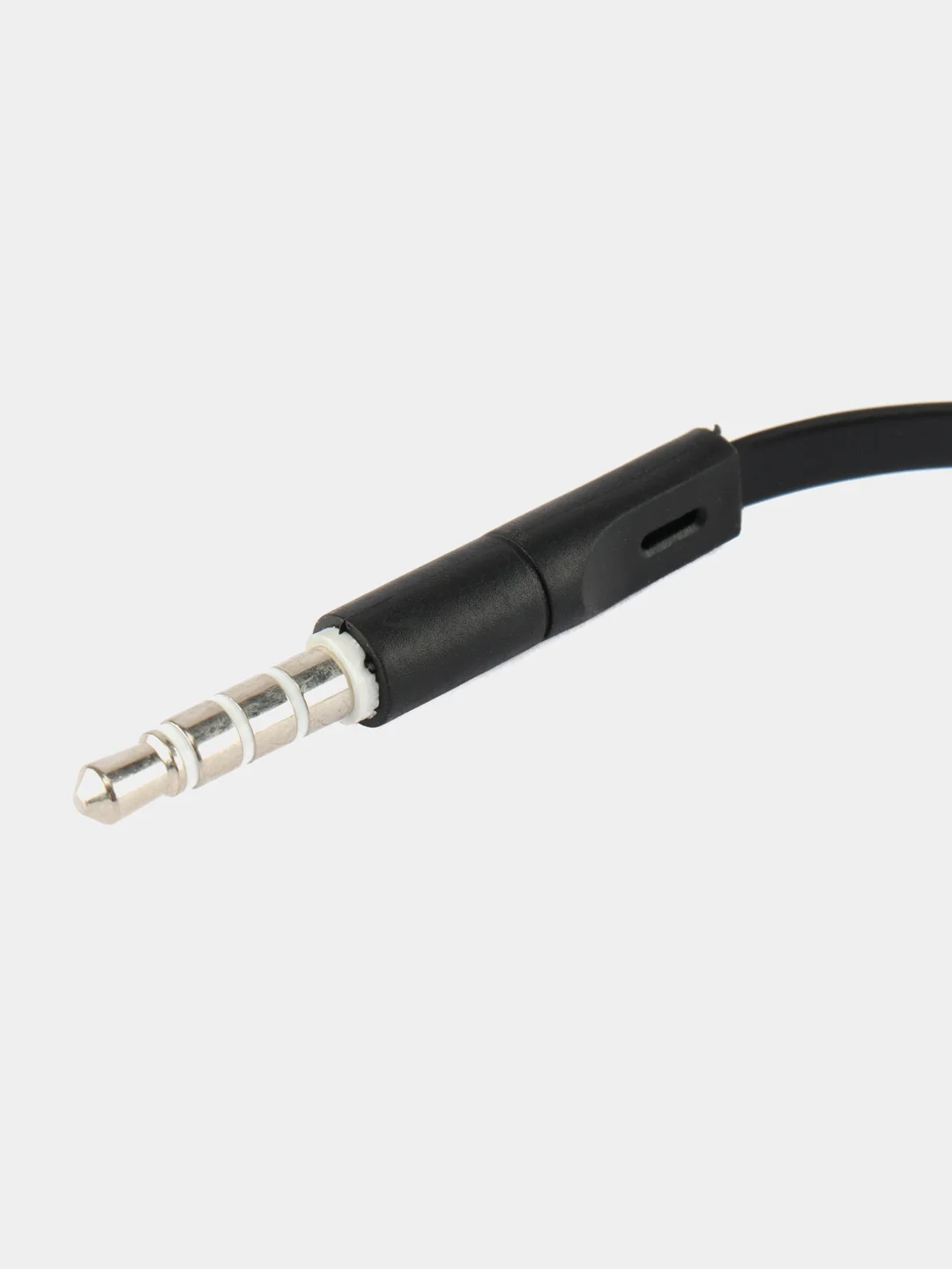 Черный наушники с микрофоном и плоским кабелем Borofone BM23 3.5mm Jack
