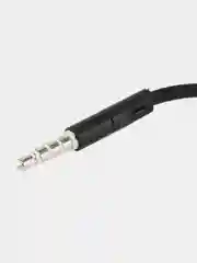 Черный наушники с микрофоном и плоским кабелем Borofone BM23 3.5mm Jack