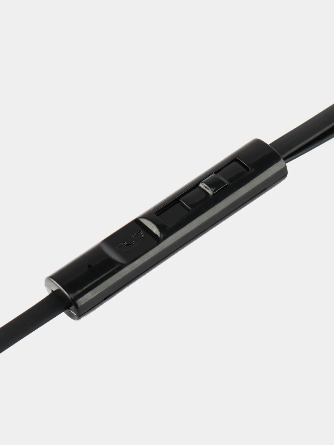 Черный наушники с микрофоном и плоским кабелем Borofone BM23 3.5mm Jack