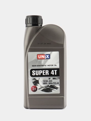 Масло моторное Unix 4T 10W-40 полусинтетика, 1 л