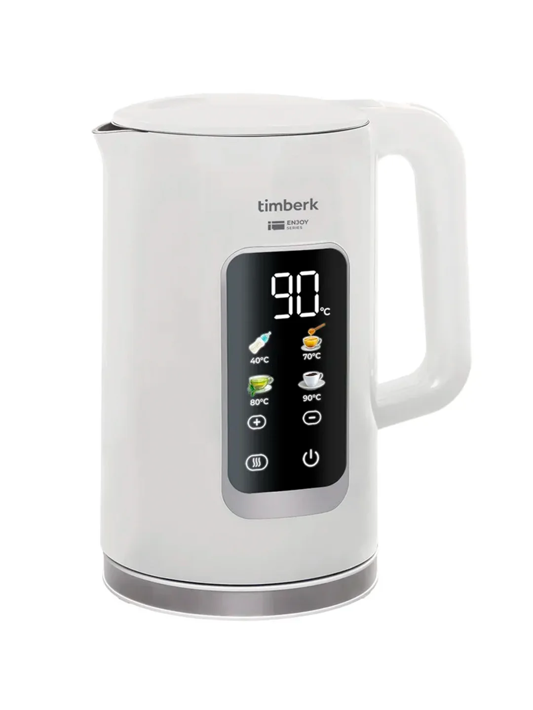 Чайник электрический Timberk T-EK21S05, 2200Вт, 1.7л, 5 режимов, белый