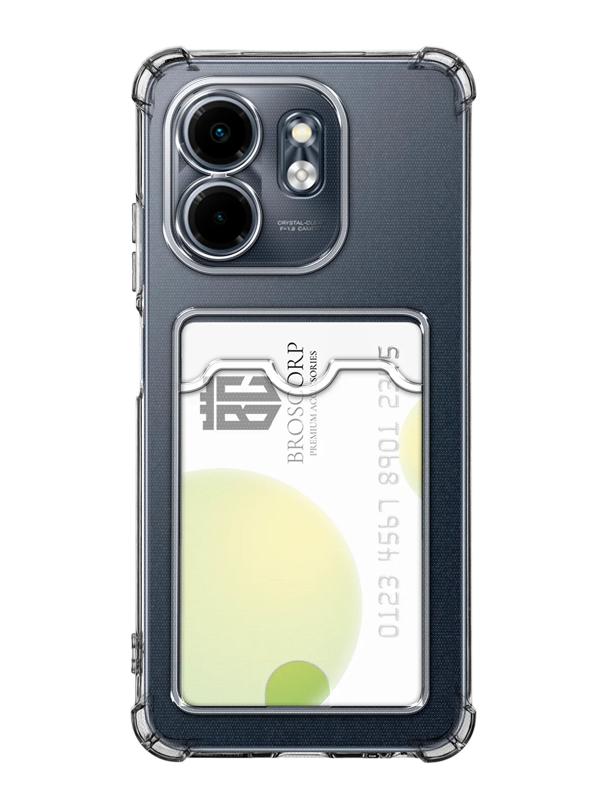 Молочный чехол для Infinix Smart 9, HOT 50i противоударный силиконовый BROSCORP с углами, карманом