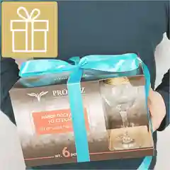 Бокалы для вина, подарочный набор, 6 шт.,  240 мл, золото PROMSIZ коллекция Альфа