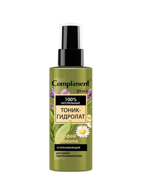 Compliment тоник-гидролат Шалфей и Ромашка успокаивающий, 150мл