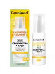 Compliment обновляющая сыворотка+крем для лица  2 в 1, 50мл