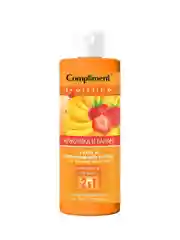 Compliment Fruit Line Шампунь и бальзам 2 в 1 Стимулирующий рост клубника и банан, 400мл