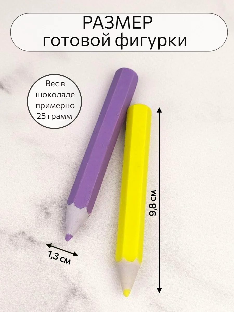 Силиконовая форма молд "Карандаши"