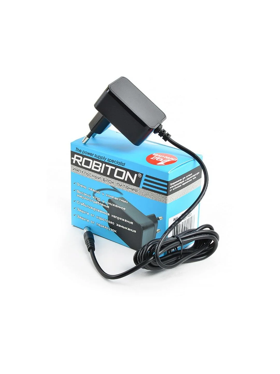 Адаптер/блок питания ROBITON IR6-500S 5,5х2,5/12 (+)