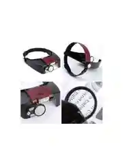 Лупа налобная 1.2/1.8/2.5/3.5x с подсветкой (2 LED)