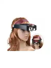 Лупа налобная 1.2/1.8/2.5/3.5x с подсветкой (2 LED)