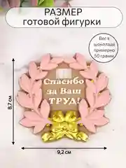 Силиконовая форма (молд) "Спасибо за Ваш труд"