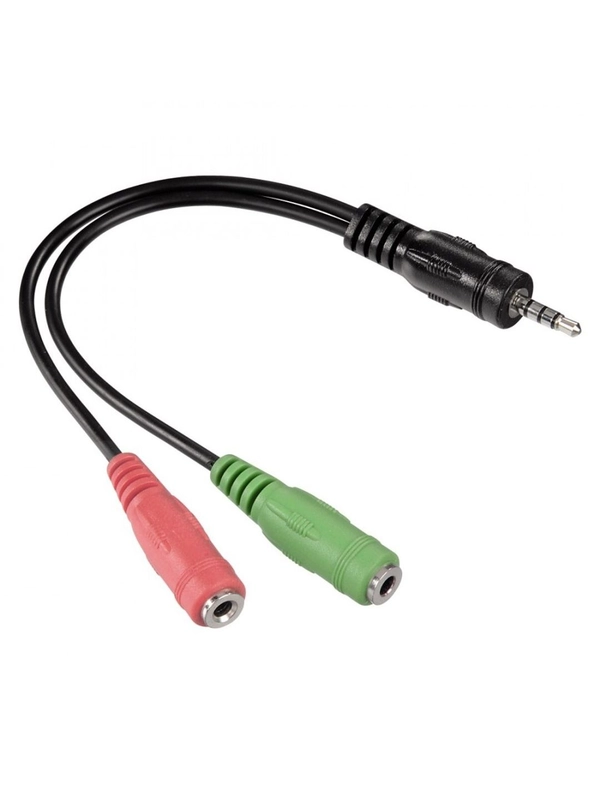 Переходник Jack 3.5 mm вилка <--> 2хJack 3.5 mm розетка, стерео-аудио