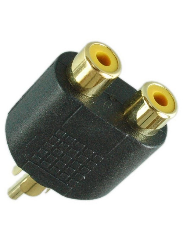 Переход 3.5мм штекер 4 контакта - 3 x RCA гнездо пластик с кабелем 0,3м, Gold, Pro Legend