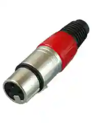Разъем XLR 3P гнездо металл цанга на кабель, черный, Pro Legend