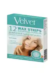Velvet Восковые полоски для лица Деликатное удаление волос (12 шт)