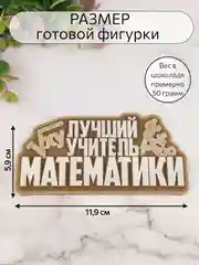 Силиконовая форма "Лучший учитель математики" молд