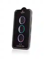 Разноцветный стекло на камеру для Samsung Galaxy A15 защитное ROSCO, закаленное, накладки с рамкой