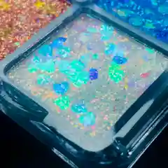 Голубой тени для глаз,тени для век, палетка теней, глиттер, шиммерные, мерцающие, 4 цвета